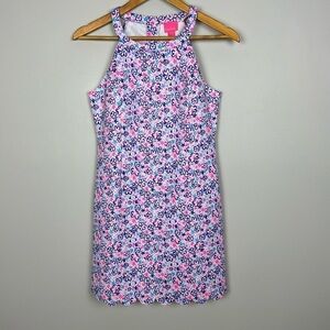 Lilly Pulitzer Girls Sophelia Shift Dress. Fun Sun Repeat Ditsy. Size 16.